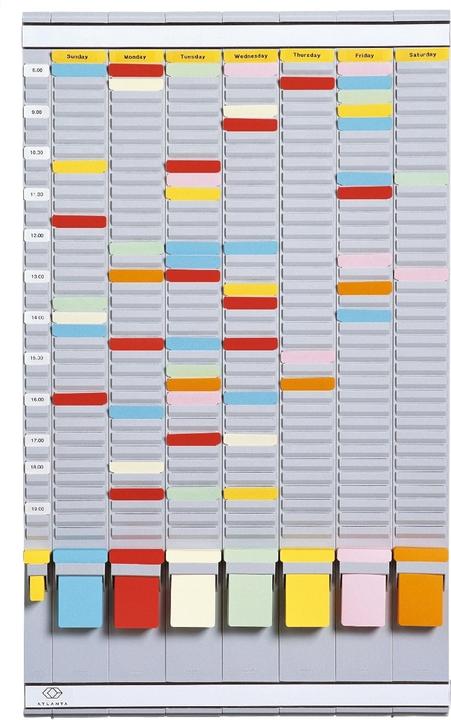 Productafbeelding Jalema Set weekplanningsborden met 35 vakjes (47.25 x 78.30 cm)