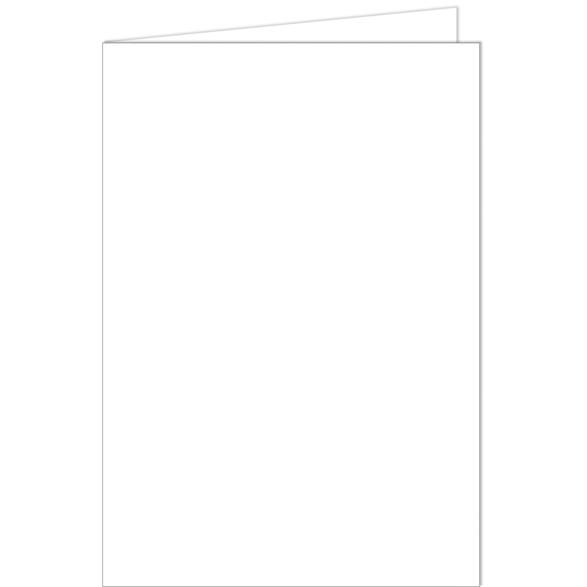Ursus, Grusskarte + Briefpapier, Briefkarten A6 quer doppelt VE=100 Stück weiss (100 Stk.)