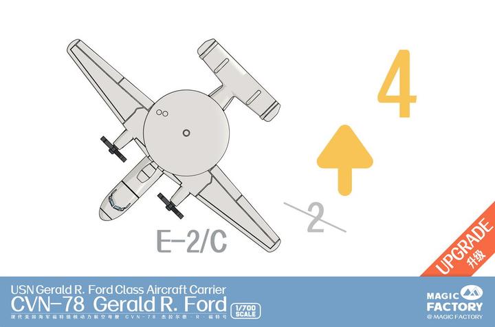 Immagine prodotto Magic Factory Portaerei di classe Gerald R. Ford della Marina degli Stati Uniti, USS Gerald R. Ford CVN-78