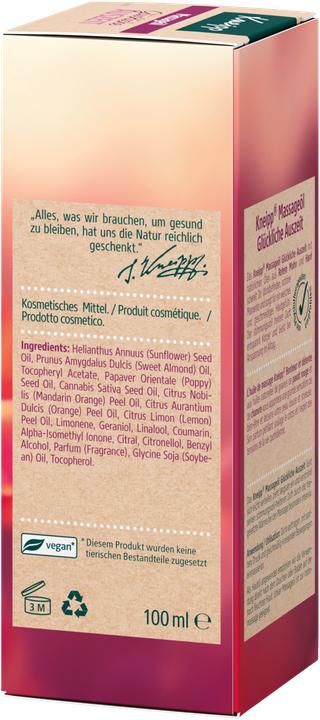Produktbild Kneipp Massageöl Glückliche Auszeit (100 ml)