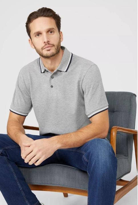 Produktbild Universal Textiles Poloshirt Mit kontrastfarbenen Streifen (S)