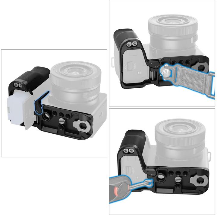 Actual product image SmallRig L-Shape Mount Plate with Silicone Handle for Sony ZV-E10 II 4778