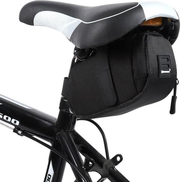 Actual product image Wozinsky small bicycle saddle bag 0.6 l black (WBB8BK black) (0.60 l, Saddle bag)