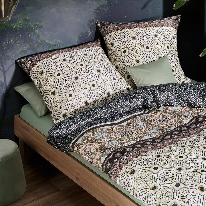 Produktbild Fleuresse Alkmaar grün (Duvetbezug, 155x220 cm + 80x80 cm)