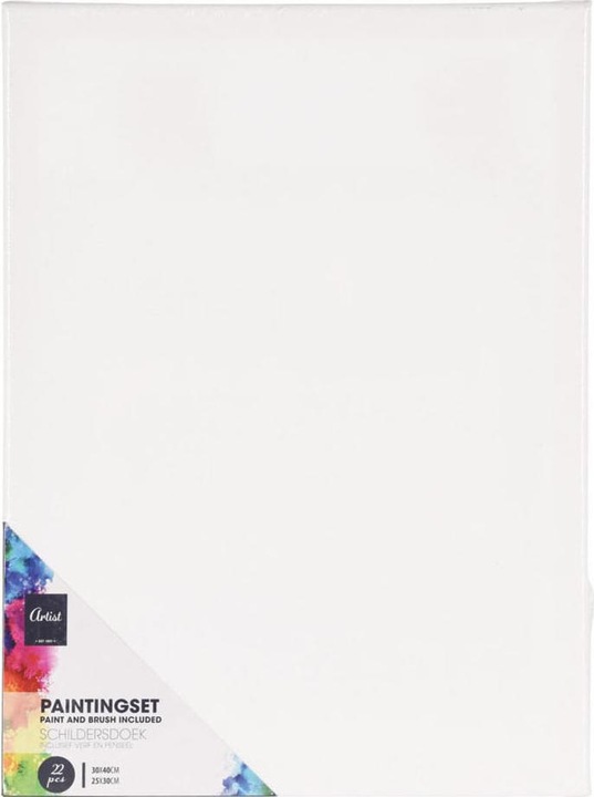 Immagine prodotto Set per dipingere con tela, colori e pennelli