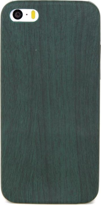 Produktbild König Design Apple iPhone 8 Plus TPU Handy Hülle Holz Optik Schutz Case Grün Cover Etuis Neu (Apple iPhone 8 Plus)