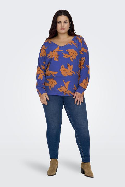 Actual product image Only Curvy print top with long sleeves (46)