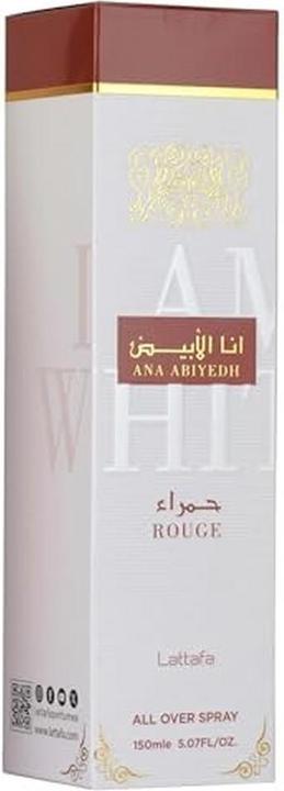 Immagine prodotto Lattafa Perfumes Lattafa All Over Spray Ana Abiyedh Rouge Unisex 150 Ml (Eau de parfum, 150 ml)