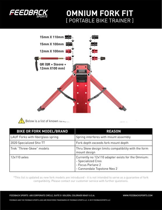 Immagine prodotto Feedback Sports Assale a sgancio rapido Omnium 100/9 e 100/12