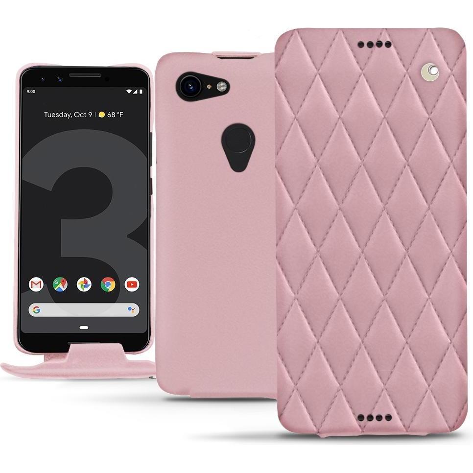 Thumbnail - Noreve Lederschutzhülle vertikal (Google Pixel 3), Smartphone Hülle, Rosa
