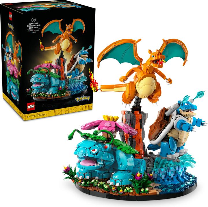 Actual product image LEGO Bisaflor, Glurak and Turtok (72153, LEGO Pokémon)