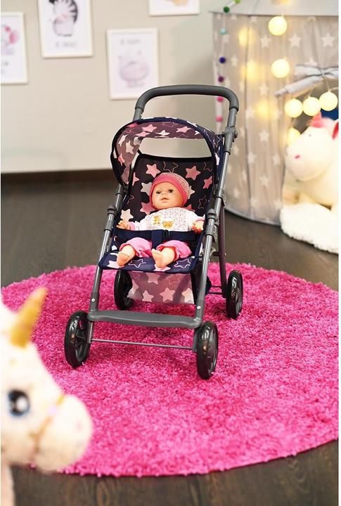 Actual product image Knorrtoys Puppenbuggy Liba - "star blue pink"