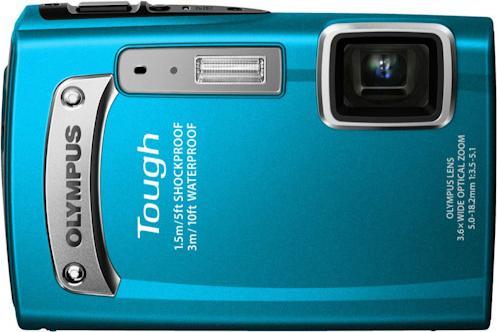 Actual product image Olympus TG-320, 14MP, 3D, HD Movies, Waterproof, Blue (1/2,3'')