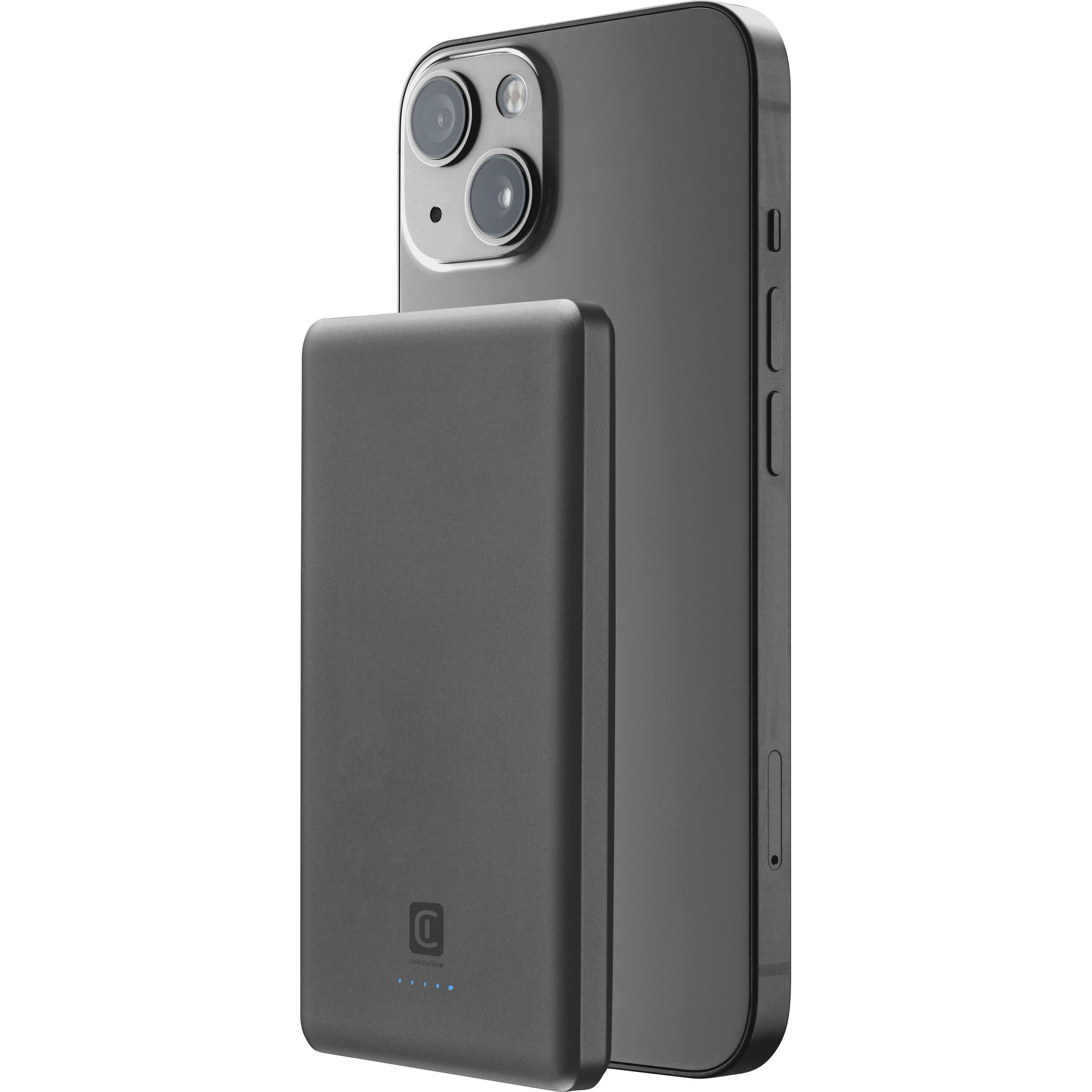 Cellularline Cellular Line Power Bank 5000mAh MagSafe Grau (5000 mAh, 20 W), Powerbank, Grau