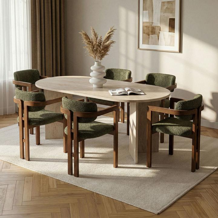 Produktbild Skye Decor Meridia 6 Dining Table & Chairs Set (7 Pieces)