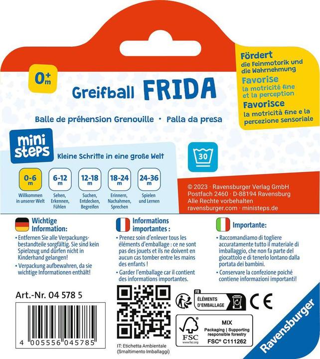 Produktbild Ravensburger ministeps: Greifball Frida