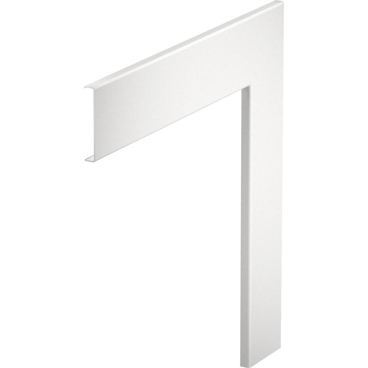 OBO Bettermann, Leitungsführung, OBO GA-OTFRW Oberteil Flachwinkel 400x80 Alu reinweiss RAL90 (40 cm)