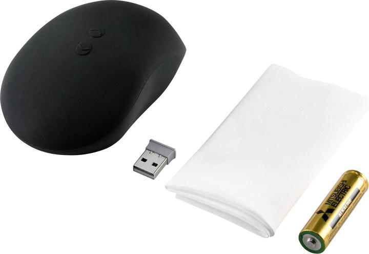 Actual product image Renkforce Wireless mouse for industry laboratory and medicine IP53 splash-proof antimicrobial EN60601 Black (Wireless)