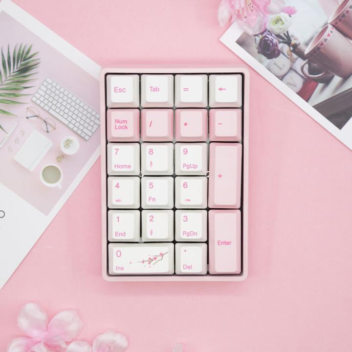Actual product image Varmilo VB21M Sakura R1 Wireless Numpad, MX-Brown (Wireless)