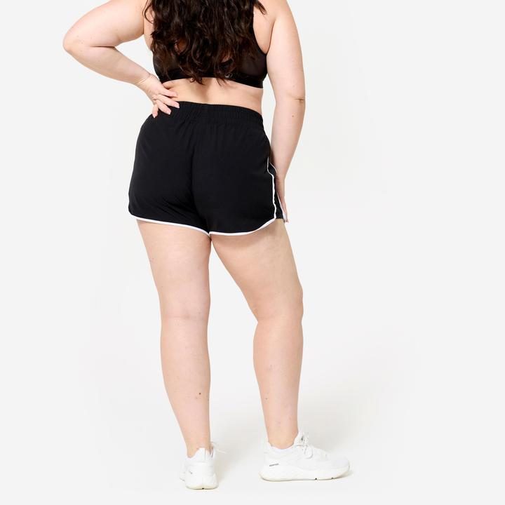 Produktbild Domyos Shorts kurz leicht - schwarz/weiss (XL)
