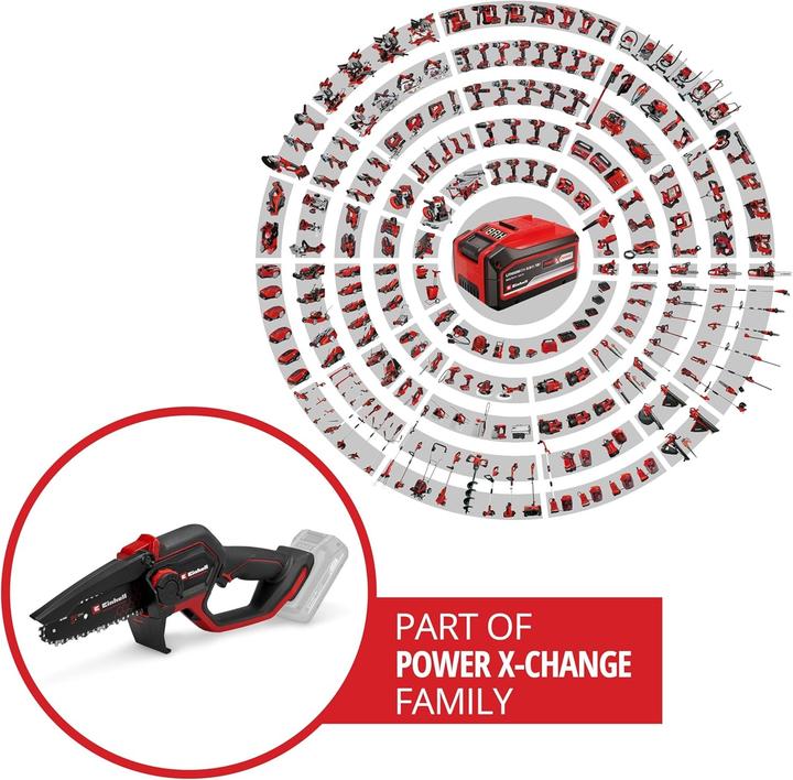 Immagine prodotto Einhell PROFESSIONAL Akku-Astkettensäge GP-PS 18/20 Li BL-Solo 4600080 (Sega a catena a batteria)