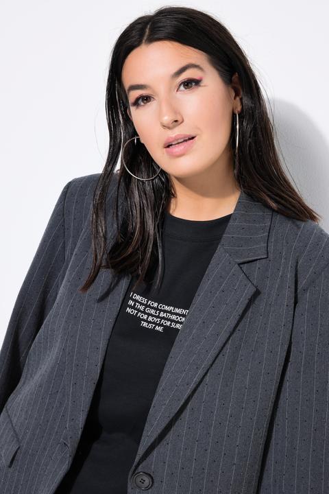 Immagine prodotto Studio Untold Blazer dal taglio oversize con righe sottili e brillantini (50, 52)