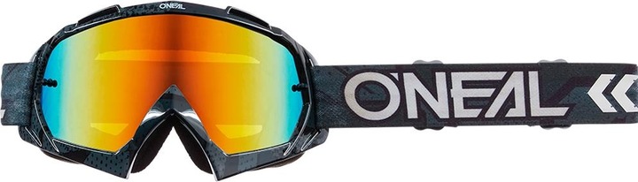 Image du produit O Neal B-10 Goggle CAMO V.22 noir/blanc - radium red (noir blanc, Noir Blanc)