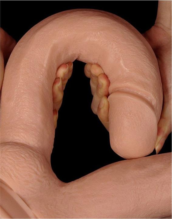 Actual product image Lovetoy Realistic Mega Double Dildo