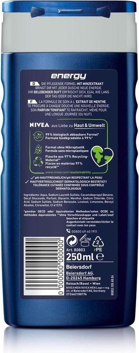 Produktbild NIVEA MEN Pflegedusche Energy (250 ml)