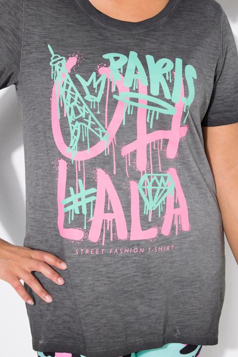 Produktbild Angel of Style T-Shirt, oversized, mit Paris Graffitti-Schriftzug (46)