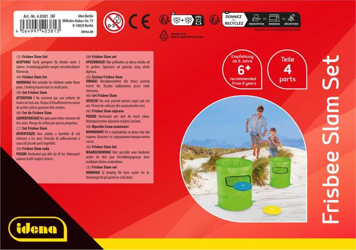 Actual product image Idena Frisbee Slam Set 4 Teile