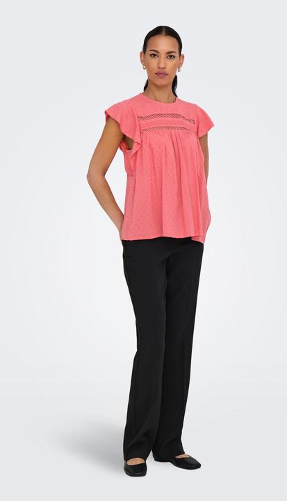 Image du produit JdY Locker geschnitten V-Ausschnitt Voluminöser Armschnitt Top Top (S)