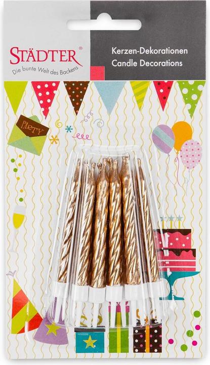 Actual product image Städter Candles Gold (10 pcs.)