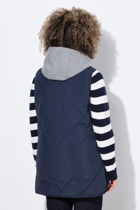 Immagine prodotto Ulla Popken Gilet HYPRAR trapuntato, funzionale e idrorepellente con cappuccio (46, 48)