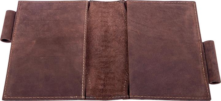 Image du produit Alpenleder Carnet de notes Goethe A6, ligné, cuir de buffle brun (A6, À rayures, Couverture rigide)