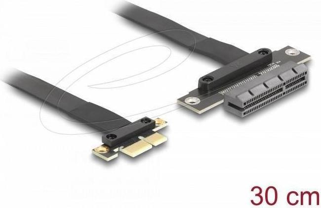 Actual product image Delock Riser Karte PCI Express 3.0 x1 Stecker zu x4 Slot mit