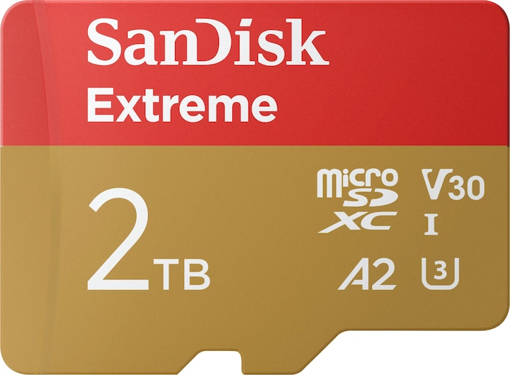 SanDisk Extreme UHS-I V30 (2000 GB, microSDXC, U3, UHS-I)