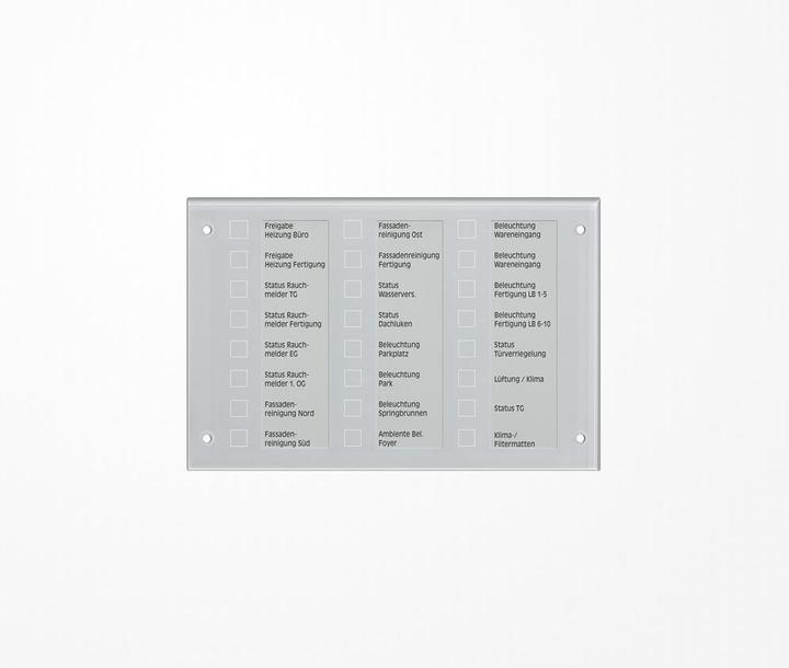 Actual product image JUNG Indicator/control panel flush-mounted KNX gn b/w touch MBT2424