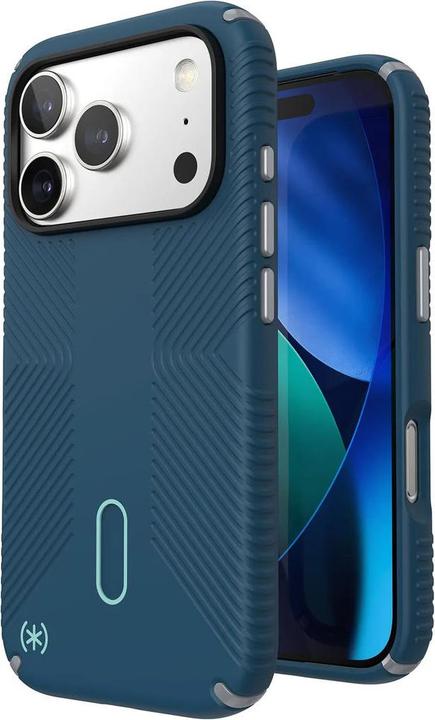 Actual product image speck Presidio2 Grip + ClickLock Apple iPhone 17 Pro Blue - with Microban (Apple iPhone 17 Pro)
