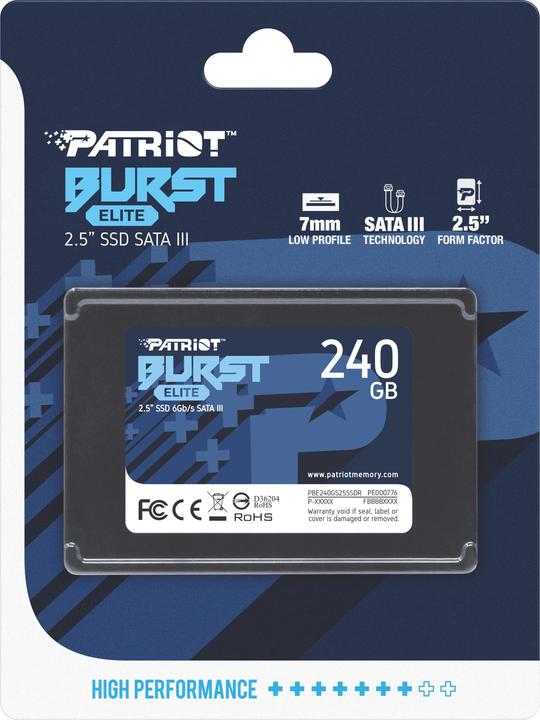 Immagine prodotto Patriot Burst Elite (240 GB, 2.5")