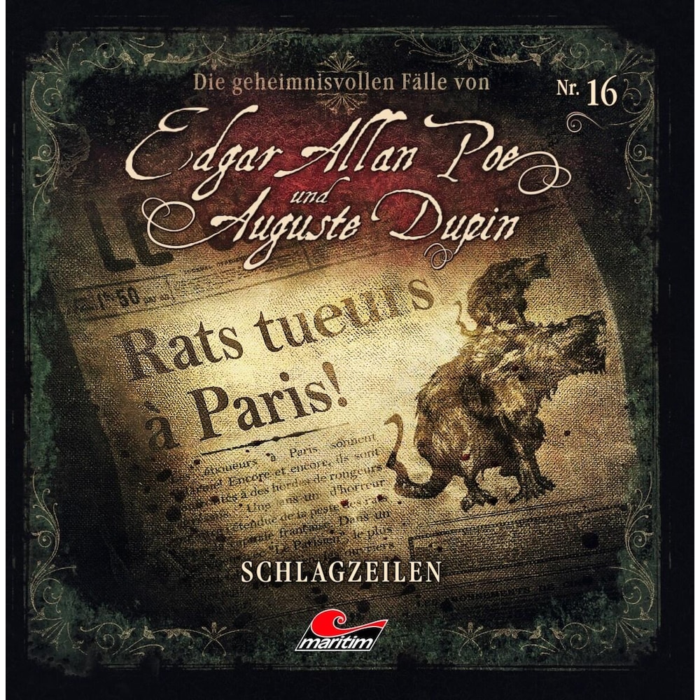 All Edgar Allan Poe & Auguste Dupin 16 Schlagzeilen (AN1069)