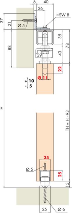 Actual product image HAWA Sliding door set porta