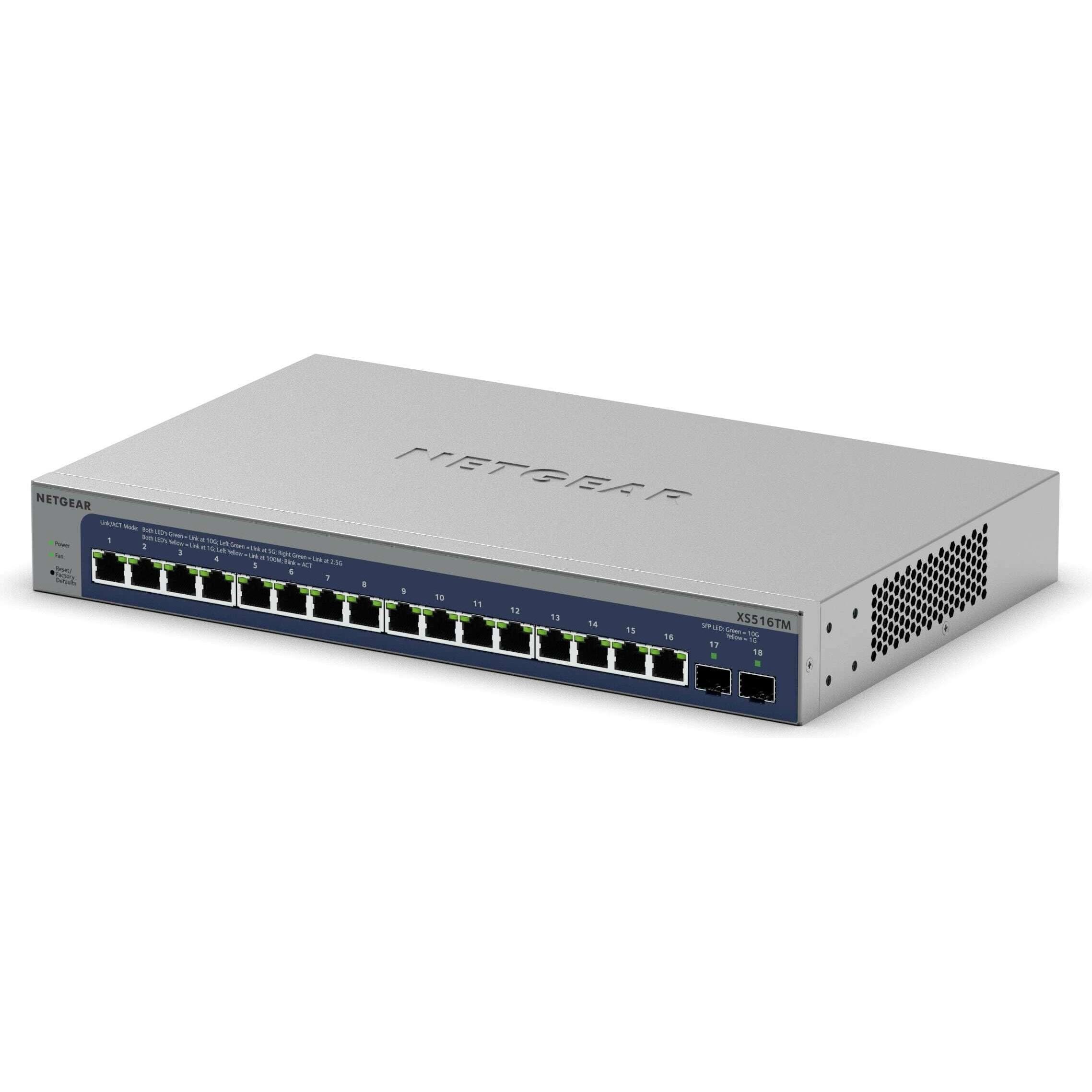 Netgear XS516TM (16 Ports), Netzwerk Switch, Grau