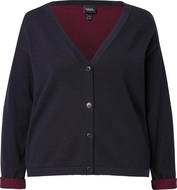 Produktbild Ulla Popken Strickjacke, Doubleface, V-Ausschnitt, Langarm (46, 48)