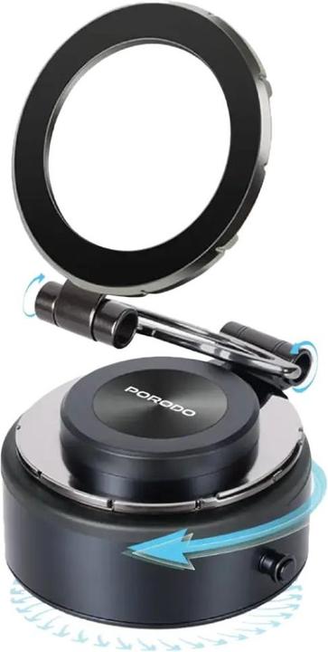 Image du produit Porodo Electric 360° Faltbarer MagSafe-Halter - Schwarz