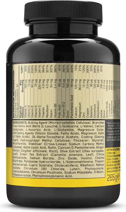 Immagine prodotto Optimum Nutrition Opti-Men (1 pz., Pillole, 270 g)