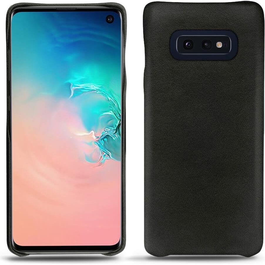 Noreve Lederschutzhülle (Samsung Galaxy S10e), Smartphone Hülle, Schwarz