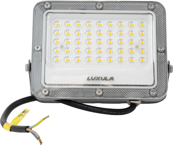 Produktbild Luxula LED-Fluter, EEK: E, 30W, 3900lm, 4000K, IP65, grau (3900 lm, IP65)