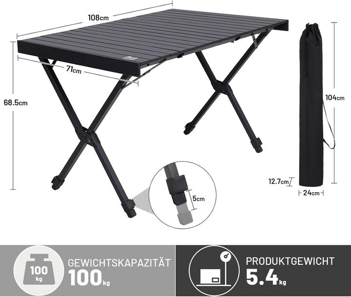Produktbild Timber Ridge Klappbarer Campingtisch