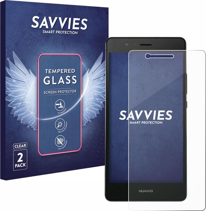 Actual product image Savvies Tempered Glass (2 Piece, Huawei P9 Lite)